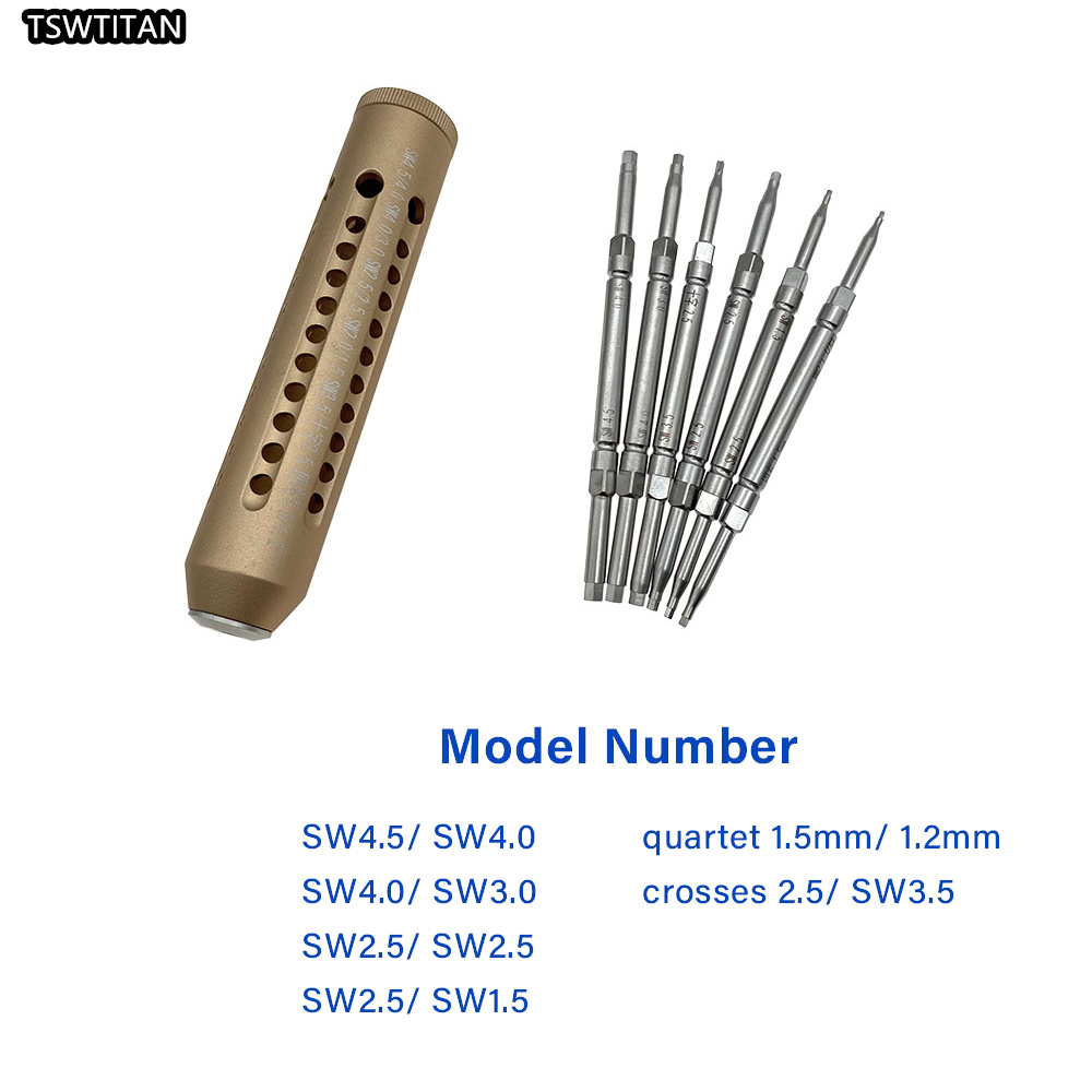 Bone Screw Drivers Star Head Screw Drivers Hex Screwdrivers Autoclavable Orthopedic Instrument