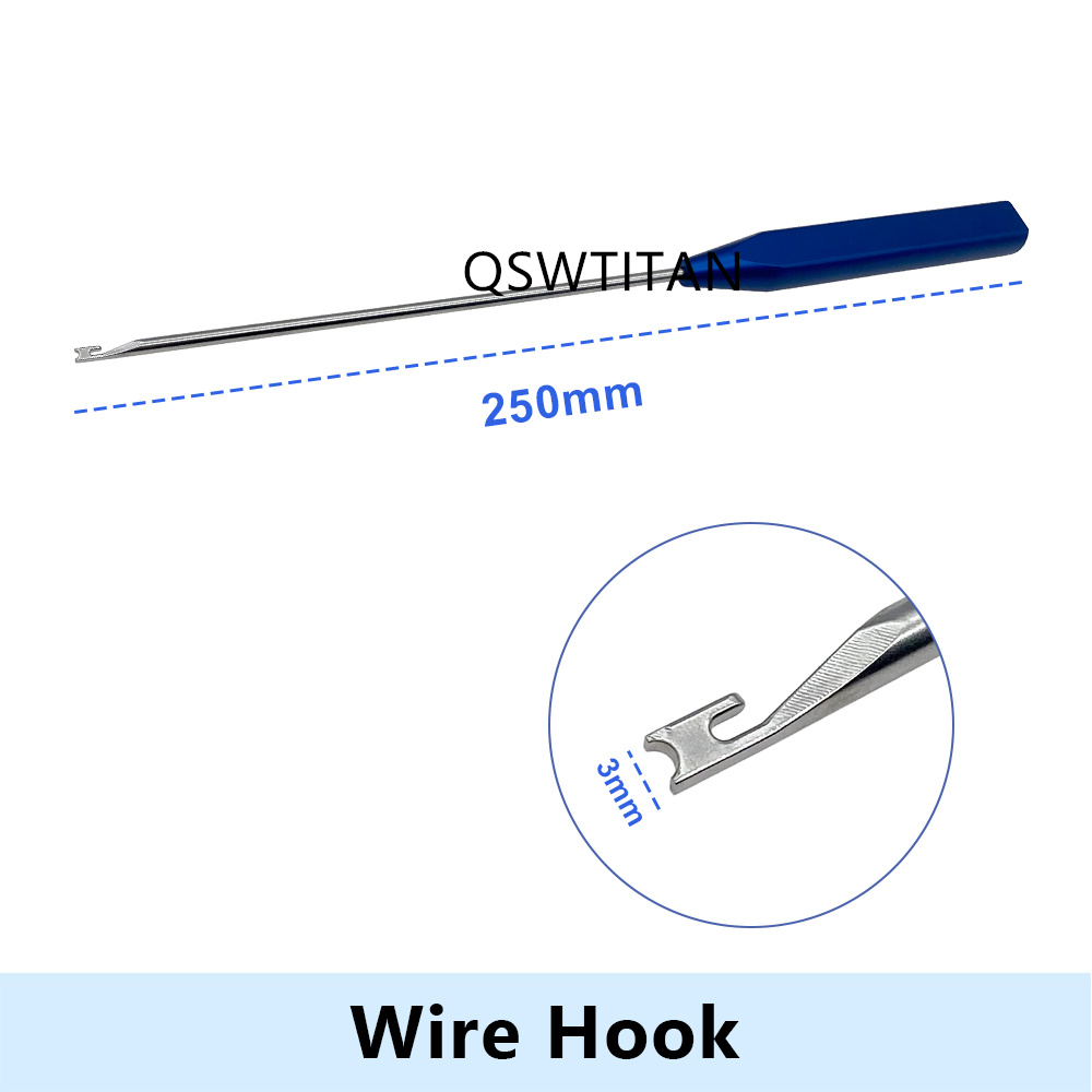 Orthopedic Wire Hook Thread Threading Device Suture Hook Orthopedic Hook Orthopedic Instrument