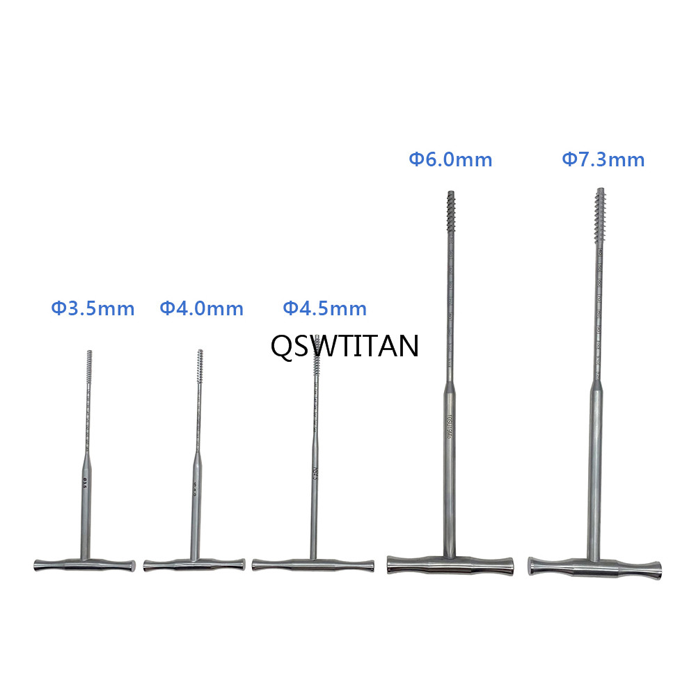 Orthopedics Screw Cannulated Tapping for Cortical Cancellous Hollow Tapping Stainless Steel Veterinary Instrument