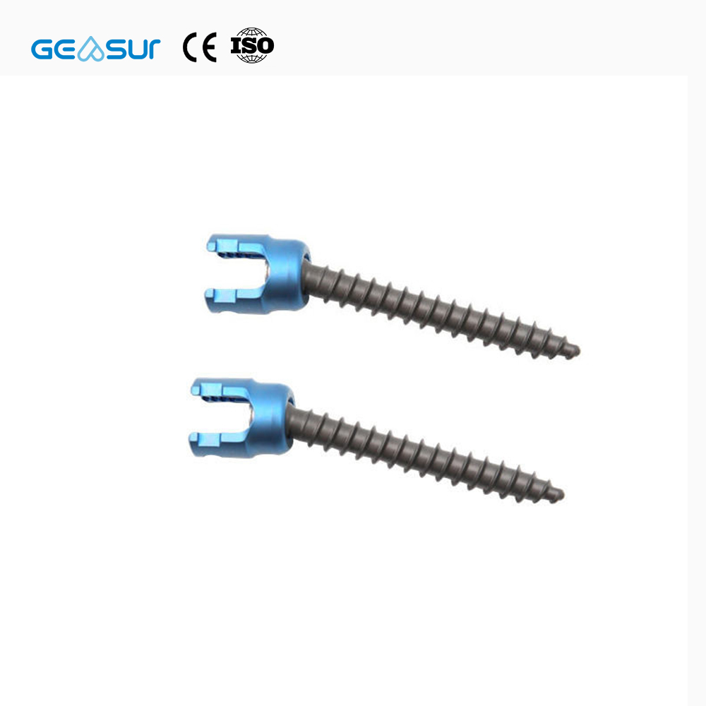Geasure High-Strength Titanium Pedicle Screw-Class III Spinal Fixation Orthopedic Implant Hospital Use 1 Year Warranty Made