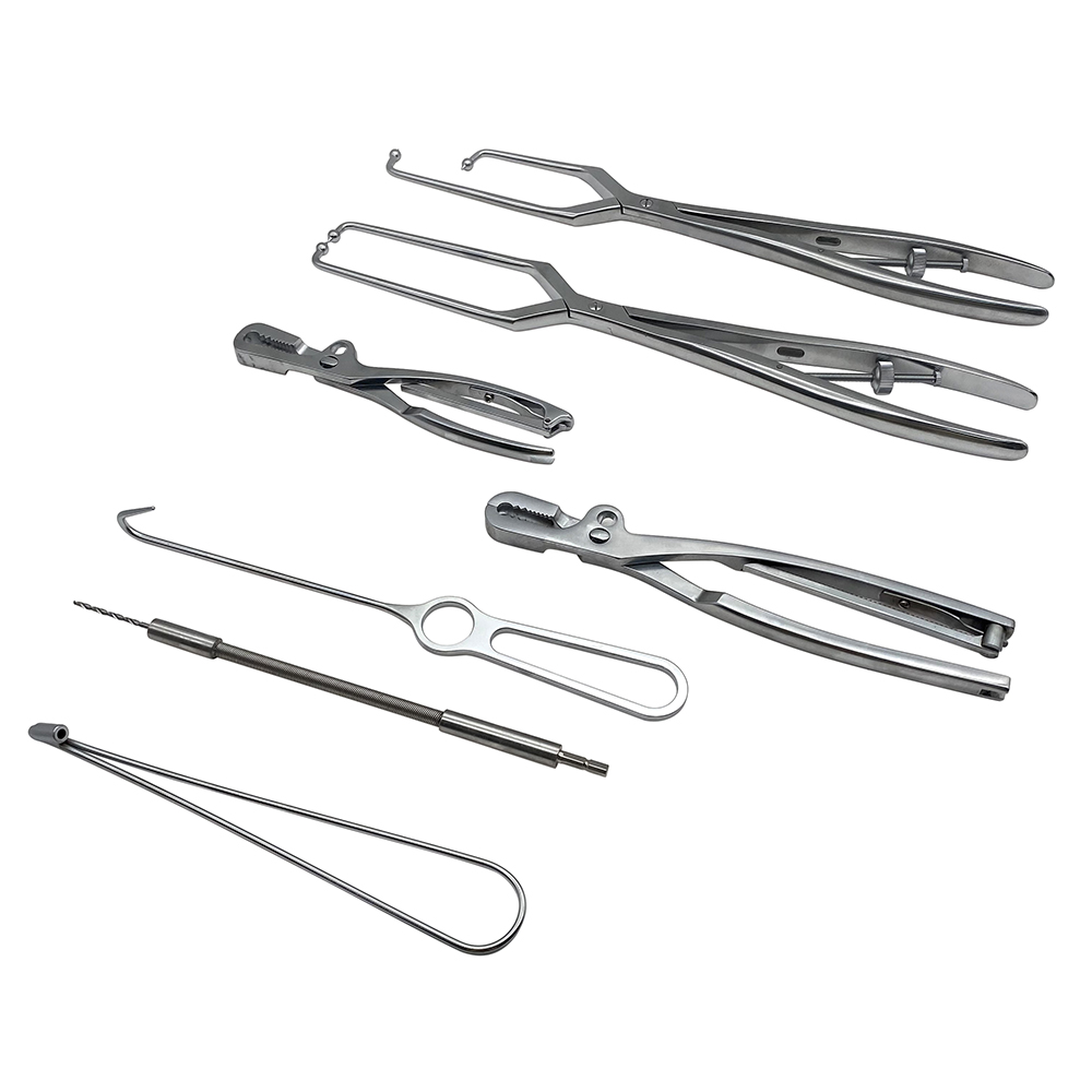Orthopedic Set Pelvic Reconstruction Plate Instrument Set with Sterilization Box Orthopedic Surgical Instruments