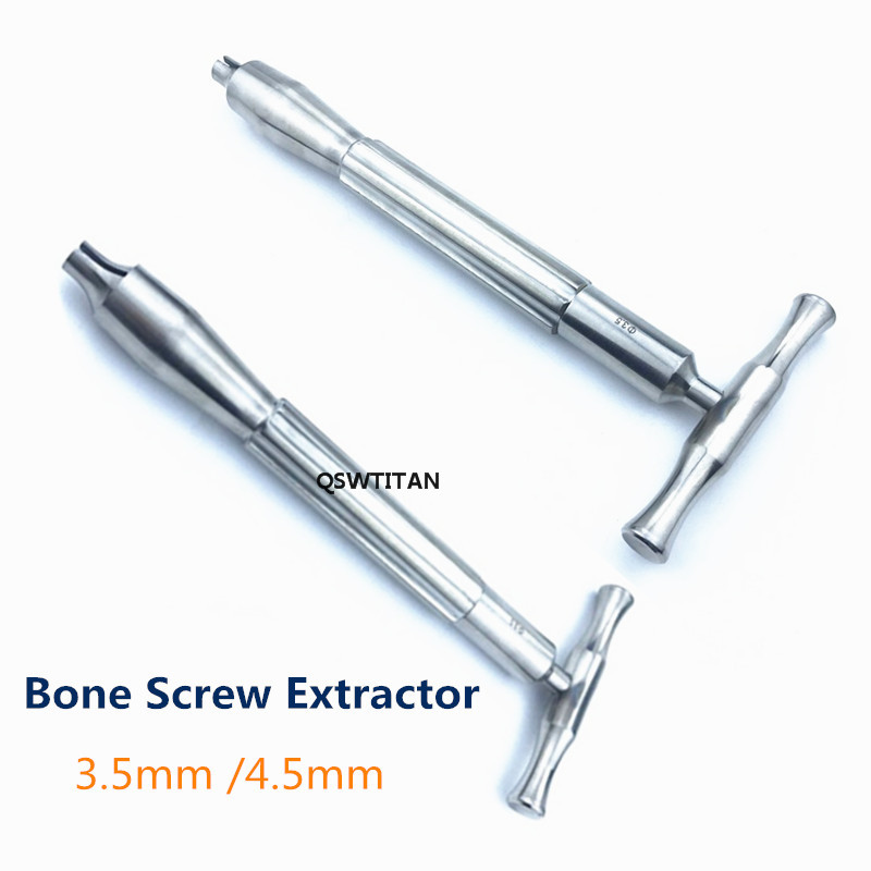 1PCS Bone Screw Extractor for Upper or Lower Extremity Screw Extractors Hollow Mills Orthopedics Veterinary Instrument