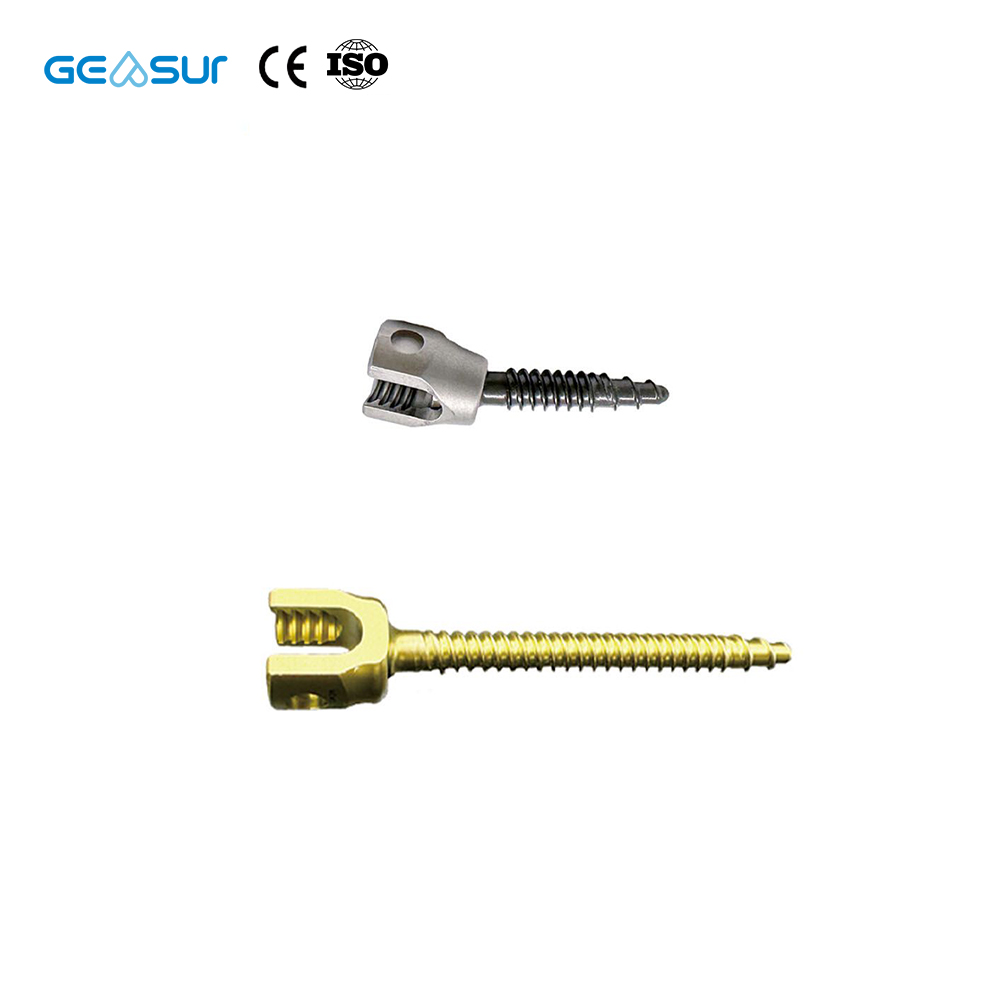 Geasure Premium CoCrMo 4.5 Polyaxial Pedicle Screw-Spine Implants for Spinal Fixation Class III 1 Year Warranty