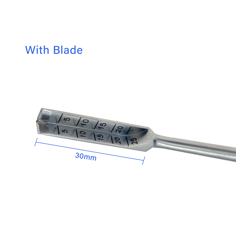 Stainless Steel L-shaped Bone Knife Bone Osteotomy Autoclavable Acetabular Knee Right Angle Osteotomy Orthopedic Instrument