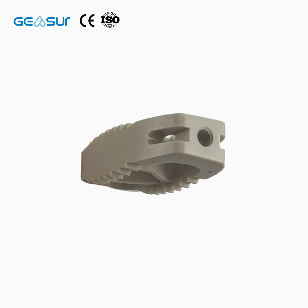 Geasure PEEK Interbody Fusion Cage System-Customizable Sizes Orthopedic Spine Implant for Hospitals Class III