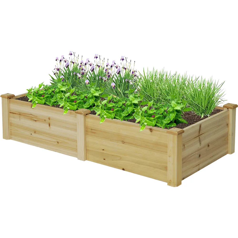 Wood Raised Garden Bed