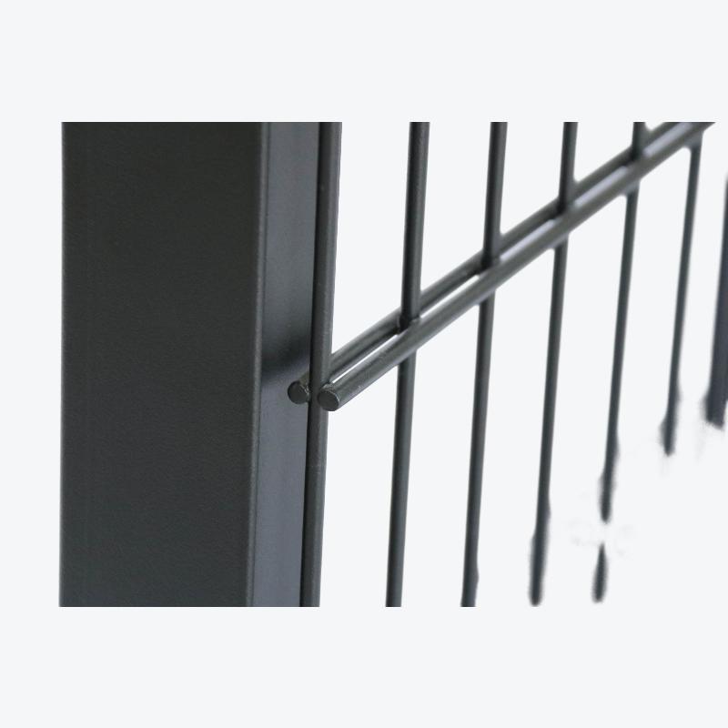 Installed double wire fencing