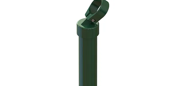 round metal fence post