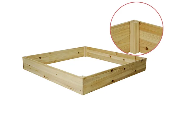 Wood Raised Garden Bed Setup