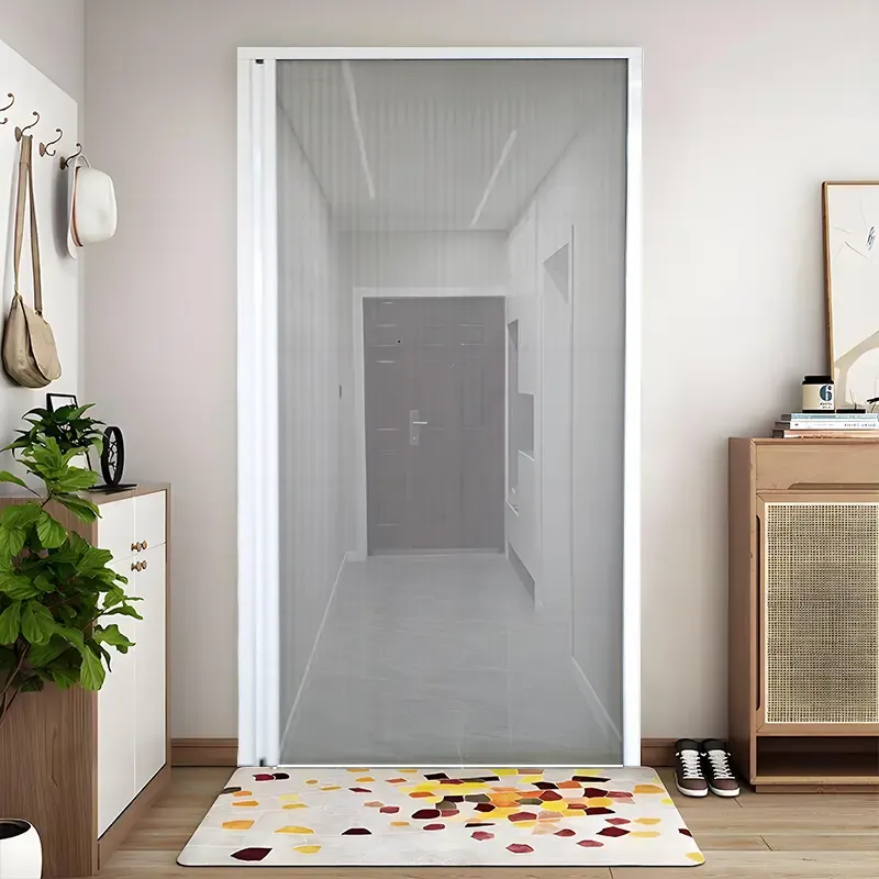 Low Bottom Rail Pleated Screen Door