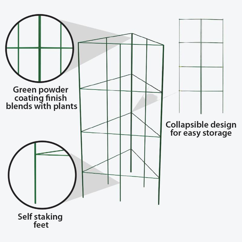 metal tomato trellis details