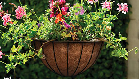 steel flower basket