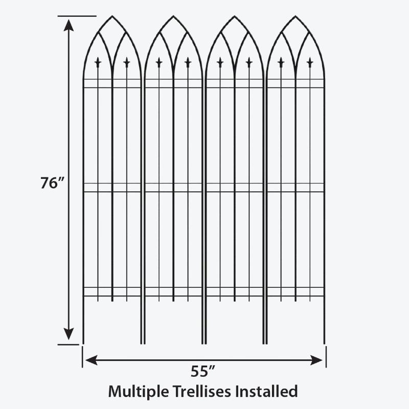 small trellis for potted plants