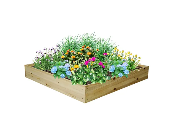 Wood Raised Garden Bed Detail