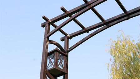 garden arch with gate