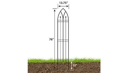 pot trellis for climbing plants