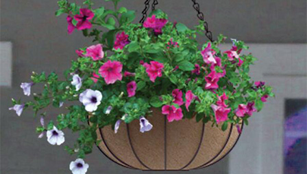 large metal hanging baskets