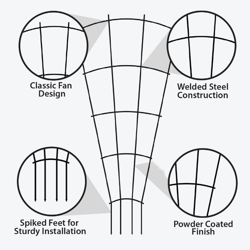 small trellis for potted plants