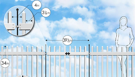 angled vinyl fence panels