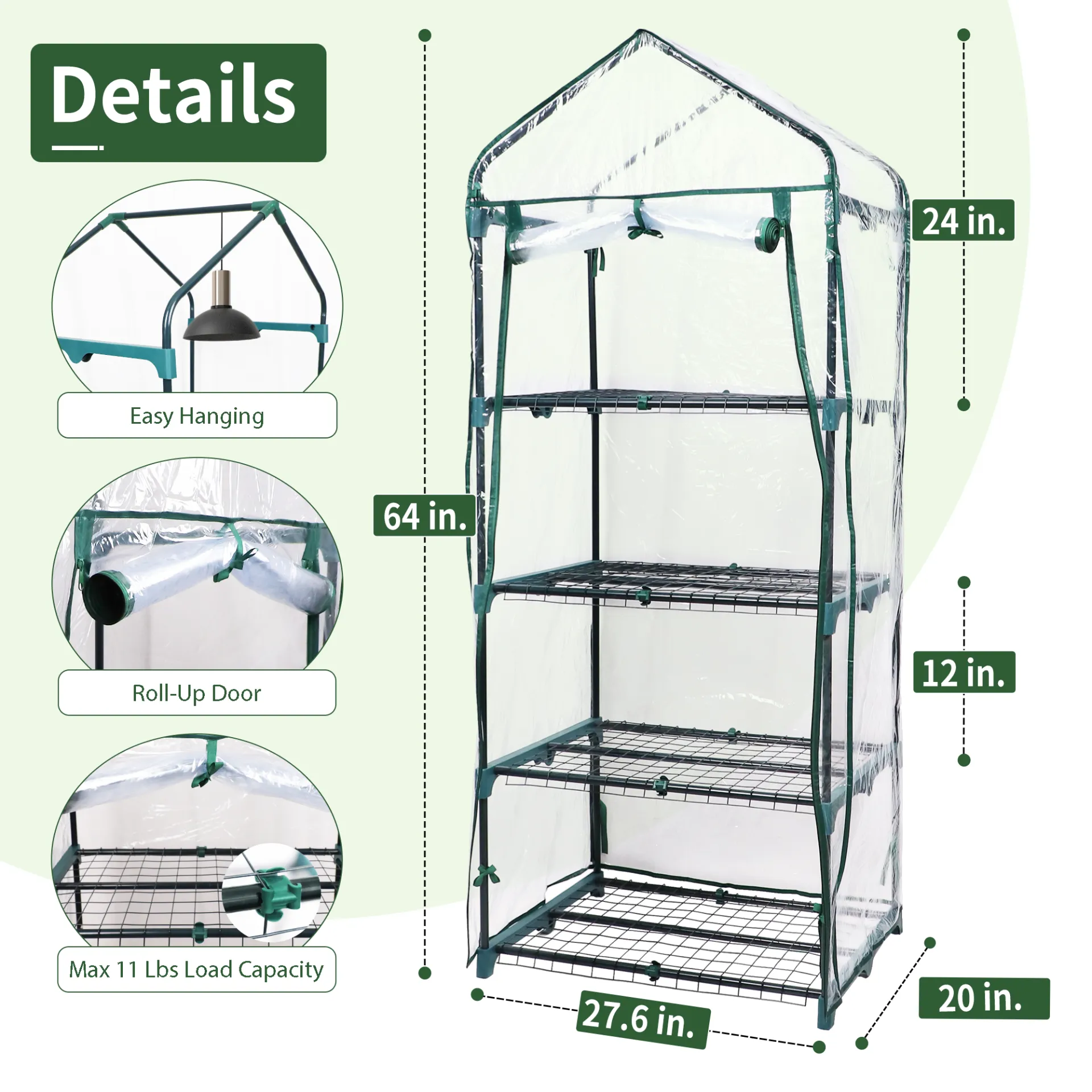 Mini Greenhouse with PVC Cover
