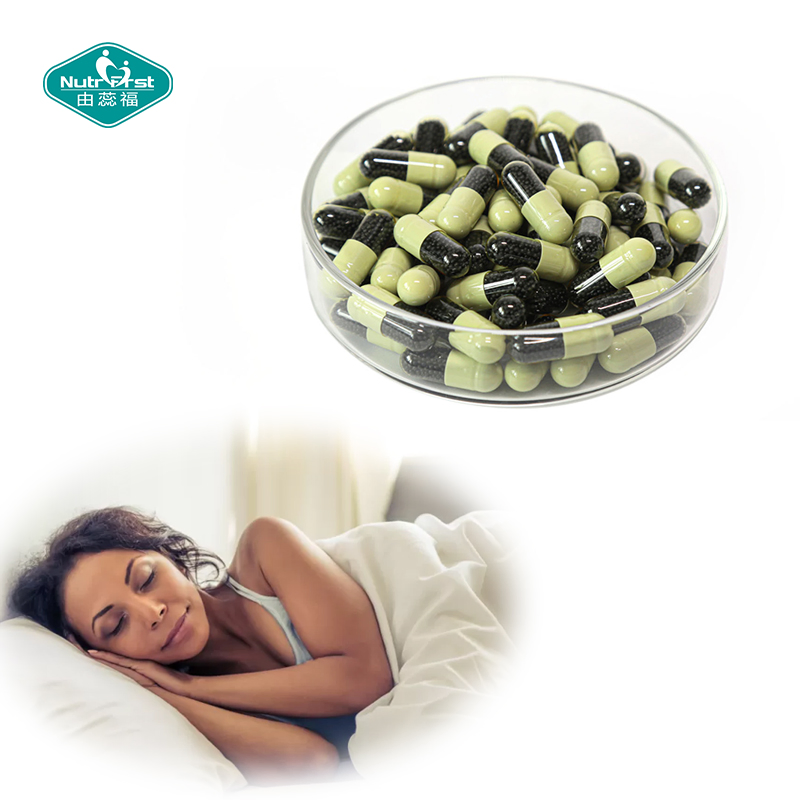 OEM Dietary Supplement Natural Circadian Rhythms Support Valerian GABA Tryptophan Melatonin Capsule