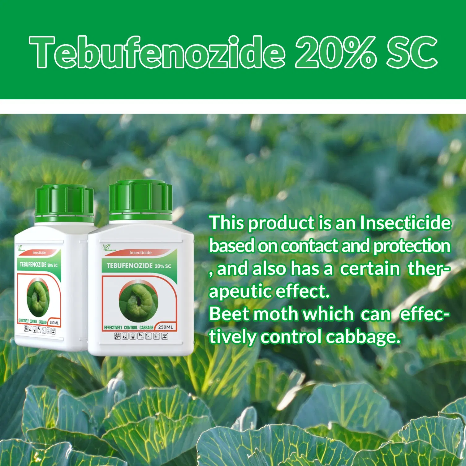 Greenriver Agrochemicals Pesticides Insecticides Tebufenozide 20% Sc for Factory Price