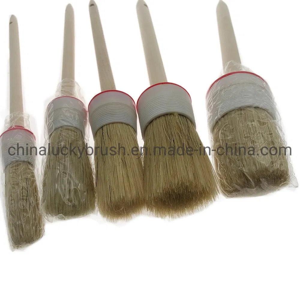 Wooden Functional Cleaning Brush for Motor Vehicle Interior Cleaning Beauty Set Brush (YY-1010)