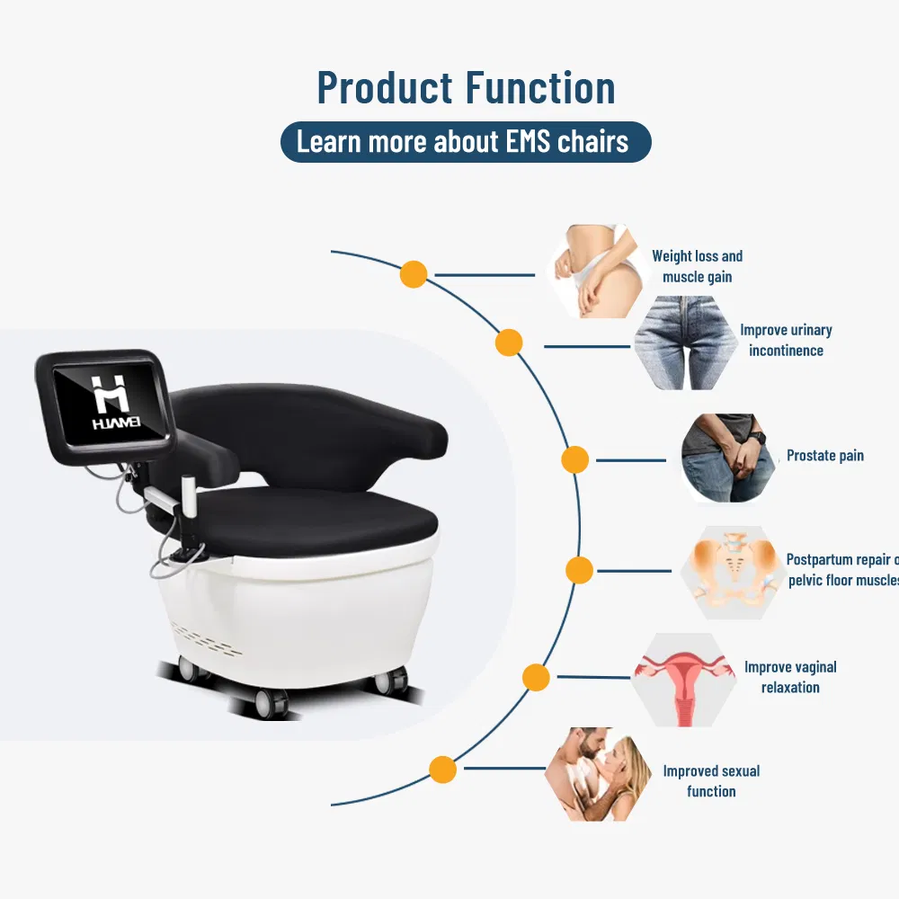 Pelvic Floor Machine EMS Muscle Kegel Exerciser Repair Postpartum Incontinence Pelvic Floor Chair for Sculpting Muscle