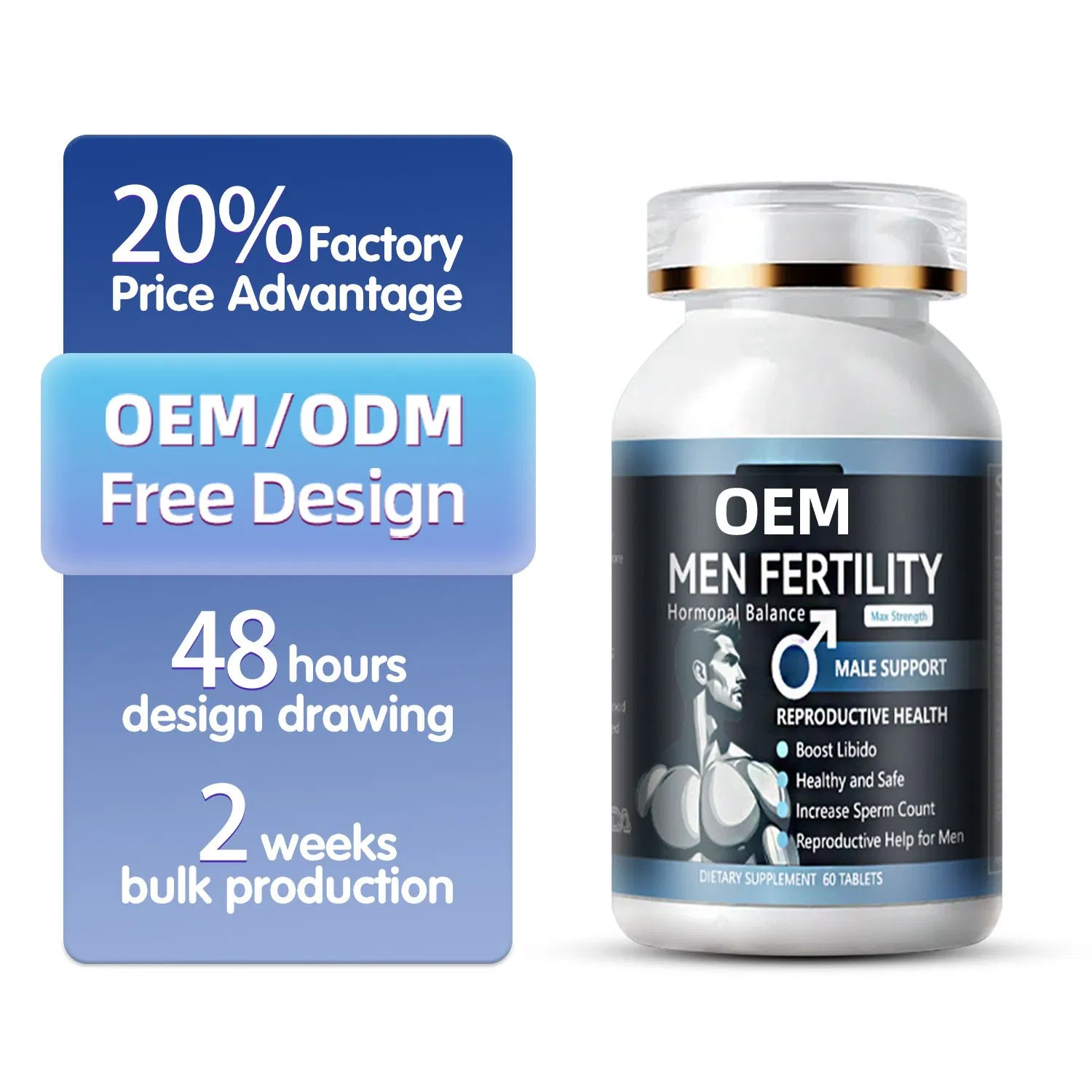 High Quality Men's Fertility Tablets Maximum Strength Hormonal Balance