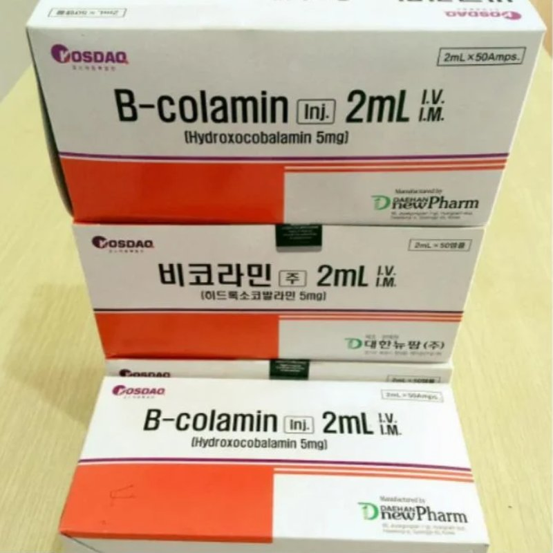 Korea Dhnp Bicolamin Inj. 2ml*50AMP Reduce Hair Breakage Strengthen Stent Reduce Inflammation Box Acne Management of Cyanide Poisoning Improve Immunity