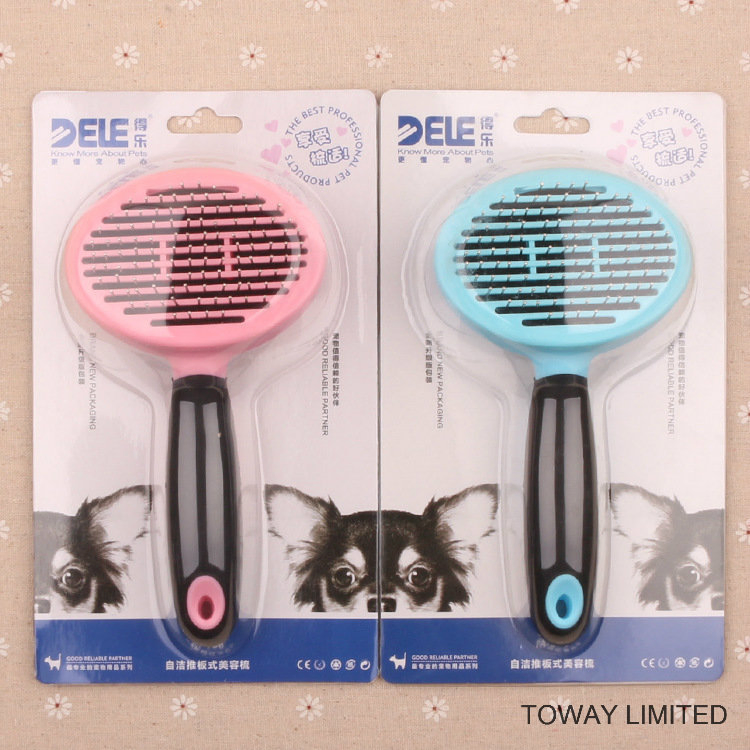 Functional Double Beauty Grooming Stainess Steel Hair Combs Clean Brush