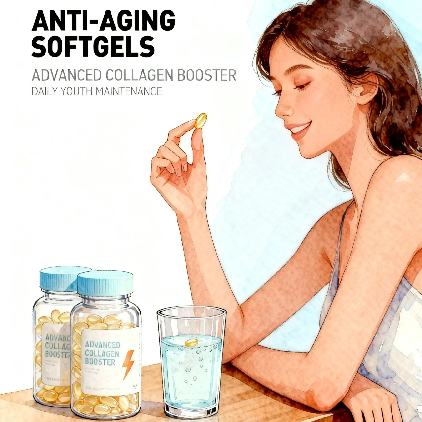 Nighttime Cellular Repair Softgels with Melatonin and Spermidine