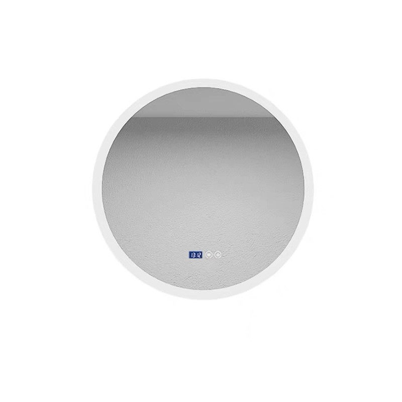 Biometric Runway-Shaped Bathroom Mirror with Circadian Rhythm Lighting
