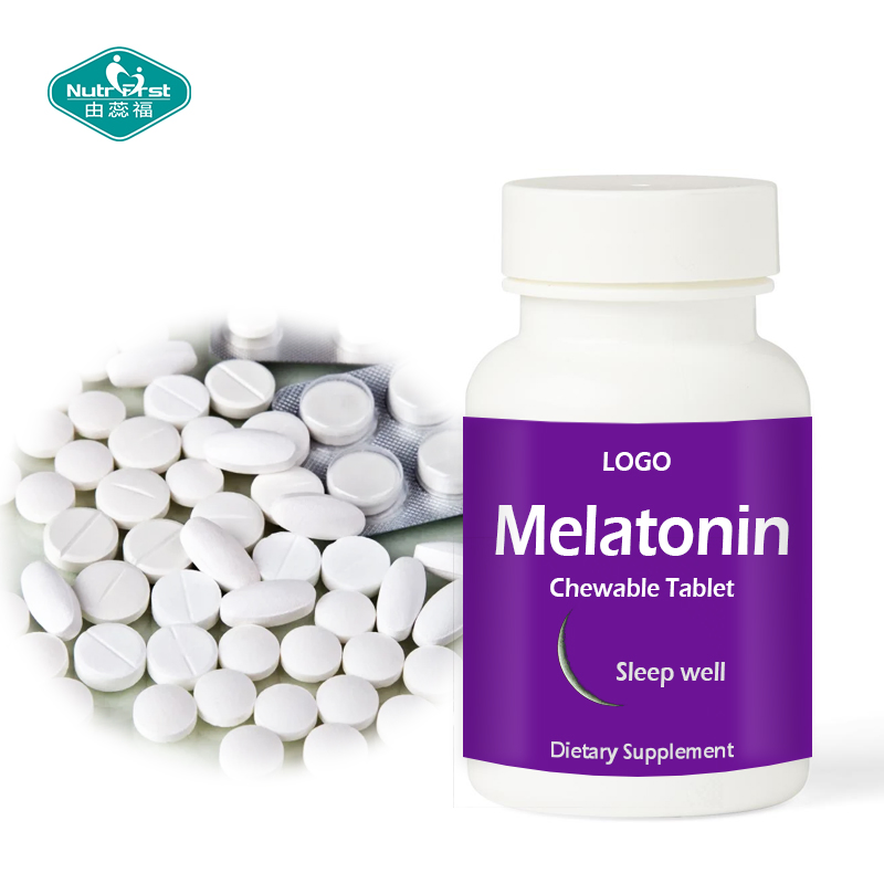 Nutrifirst Customized Milk Peptide Melatonin Sleep Quality Chewable Tablets for Circadian Rhythm