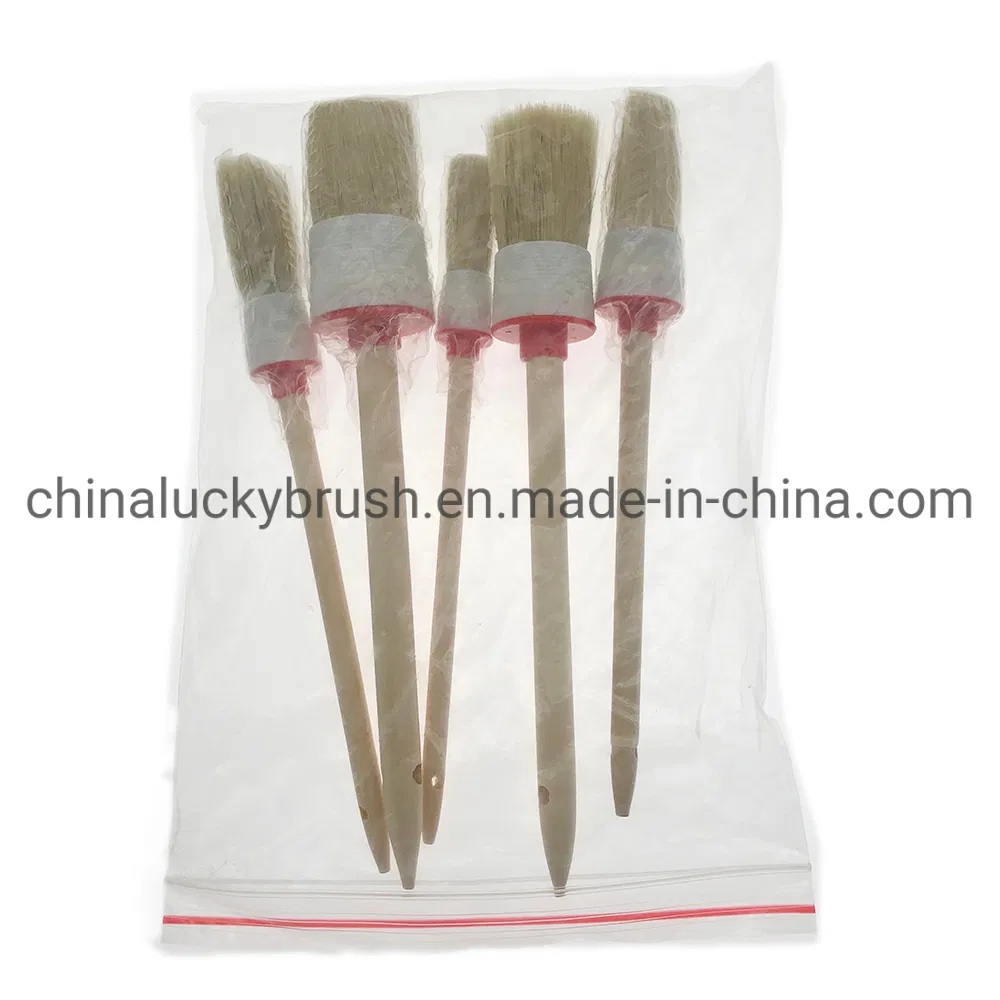 Wooden Functional Cleaning Brush for Motor Vehicle Interior Cleaning Beauty Set Brush (YY-1010)