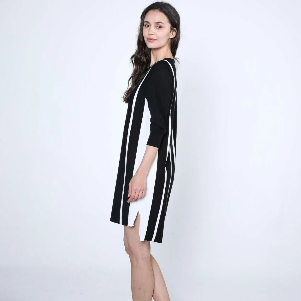 Ladies Fashion 100% Fine Supima Cotton Sweater Dress
