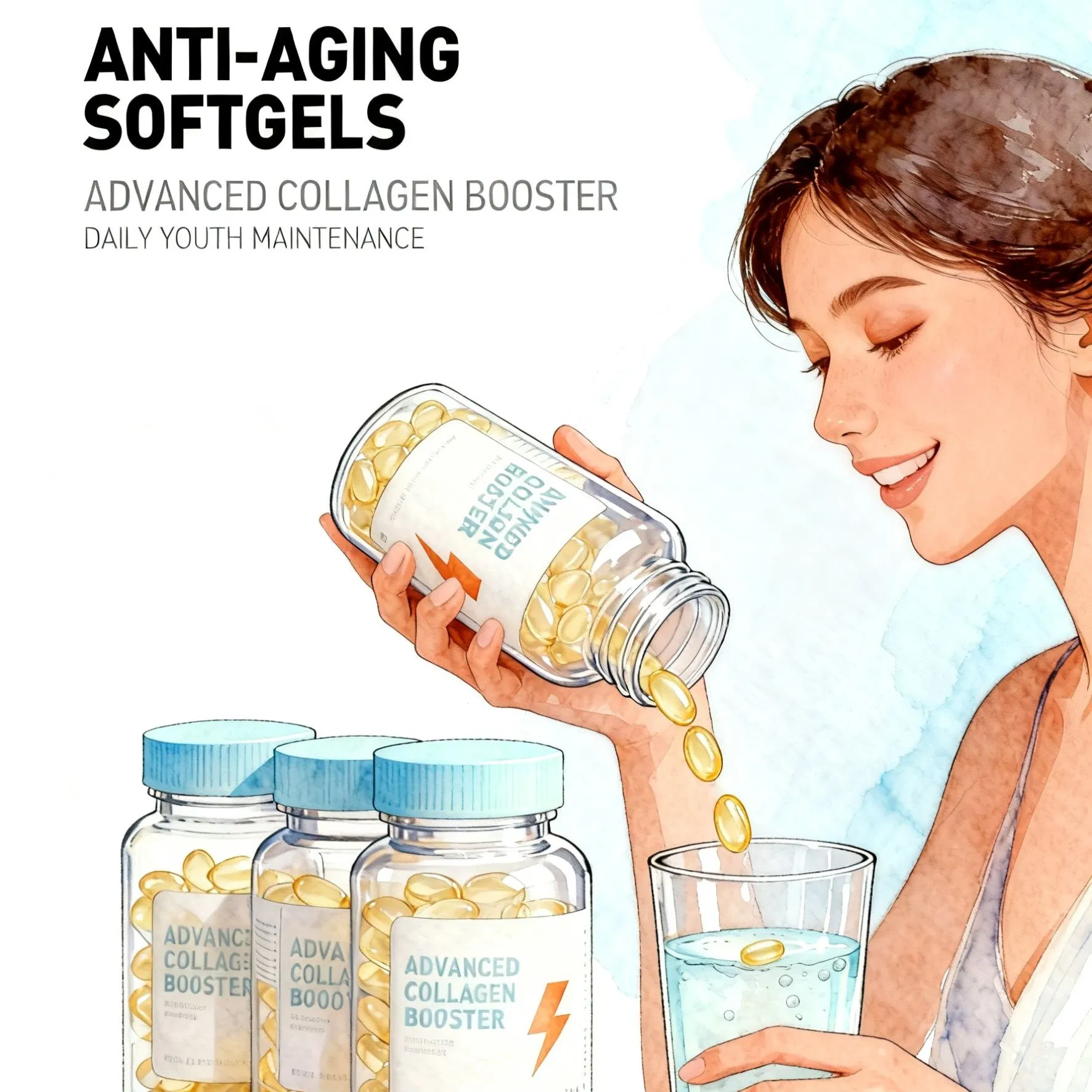 Mitochondrial Support Softgels with PQQ &amp; Coq10 for Cellular Energy and Longevity