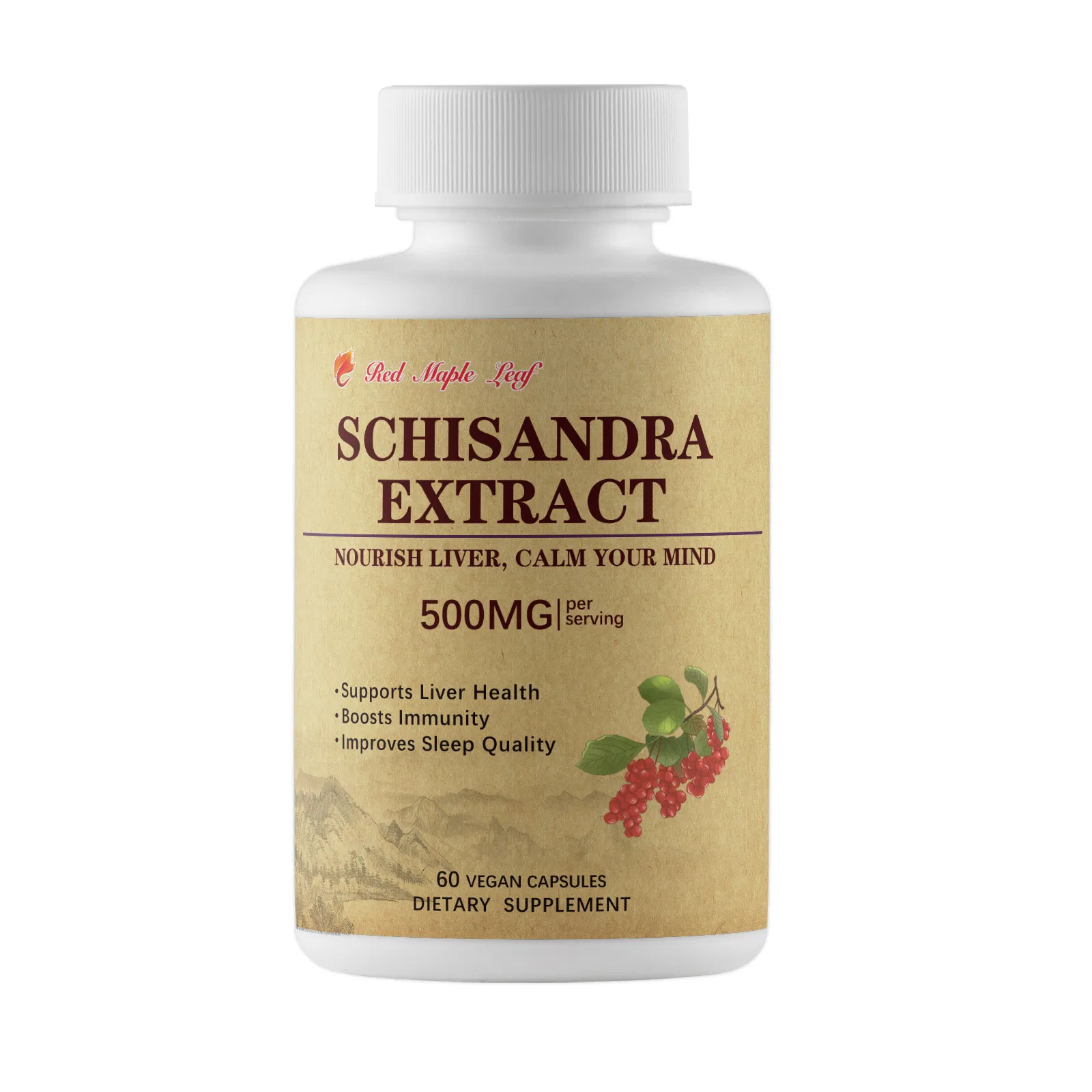 Schisandra Extract Capsules Stress Resilience &amp; Immunity Support Emotional Well-Being