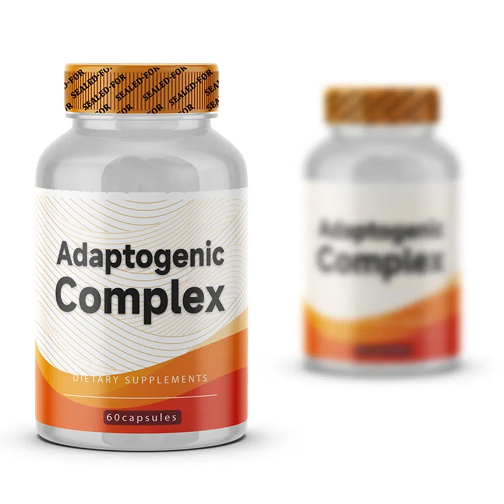 Dietary Supplement Relax Body and Mind Natural Adaptogenic Complex Capsules