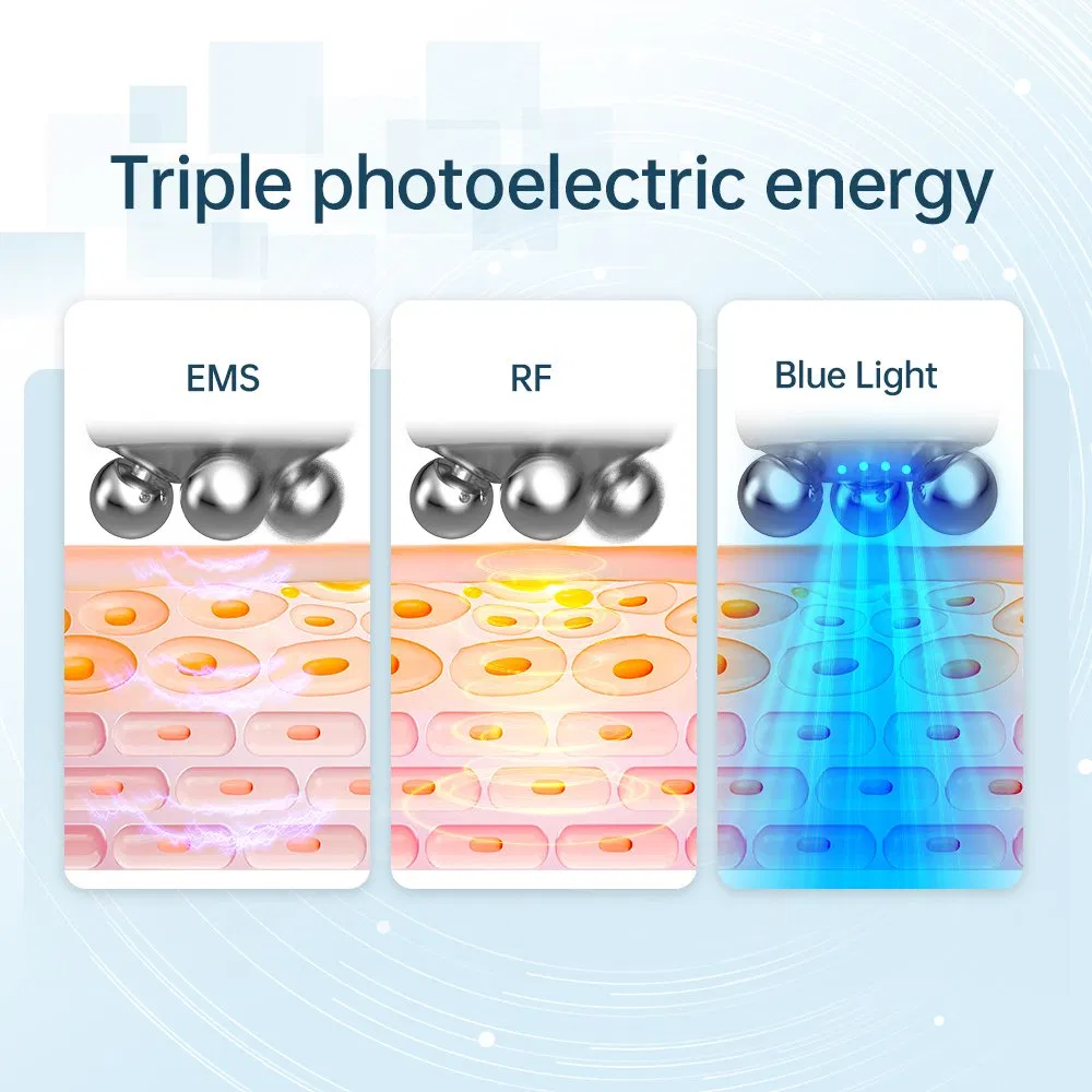 Bio Pen T6 EMS Blue Light Muti Functional Personal Beauty Tool Skincare Solution Facial New Product Ideas EMS Function Derma Pen