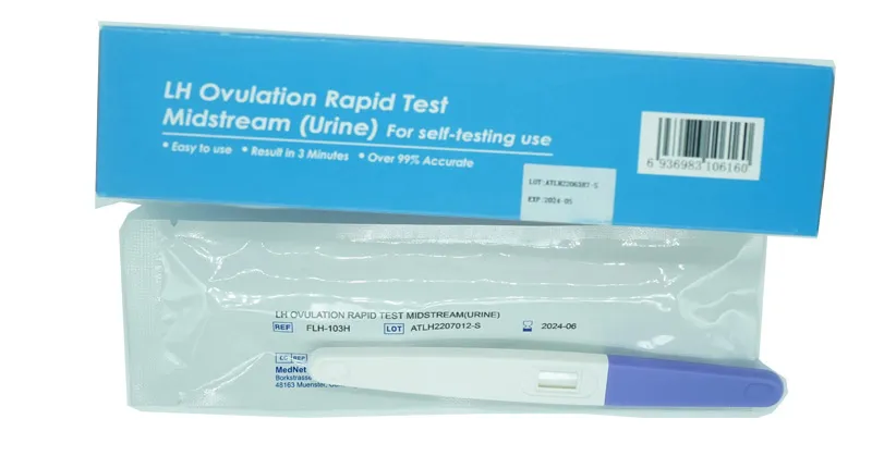 LH Ovulation Test Procedure Display