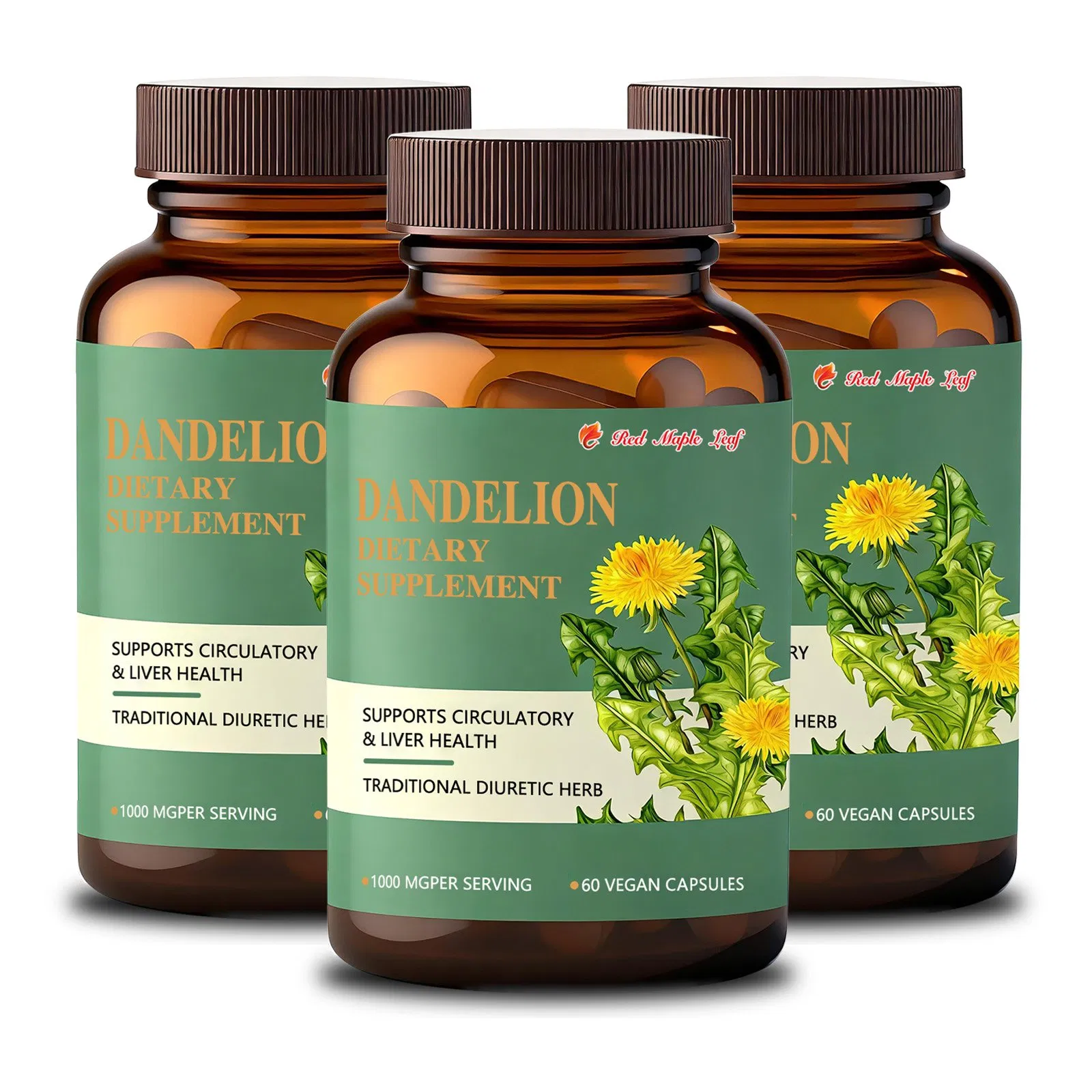 Organic Dandelion Extract Capsules - Halal/Kosher Approved for Immune Support &amp; Joint Comfort