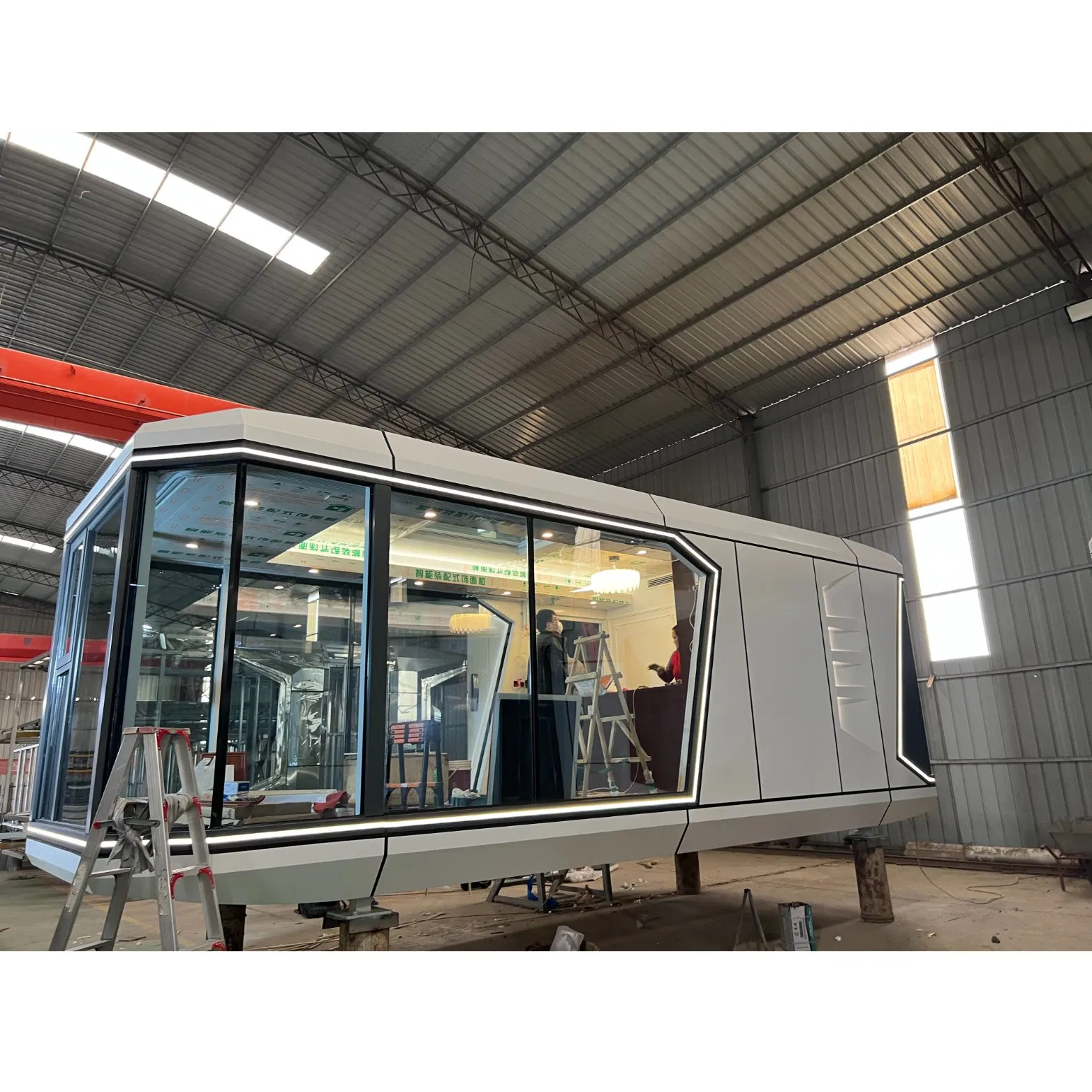 Space Capsule Modular Habitat with Radiation Shielding &amp; Ai Life Support System