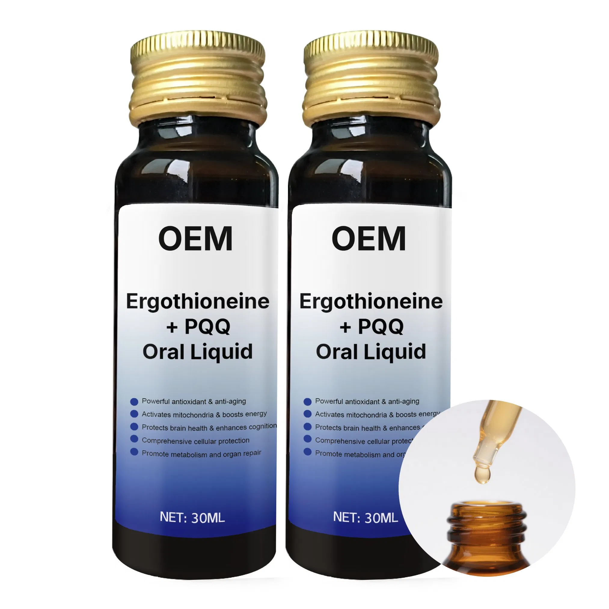 Private Label Immune Boosting Premium Ergothioneine PQQ Oral Liquid