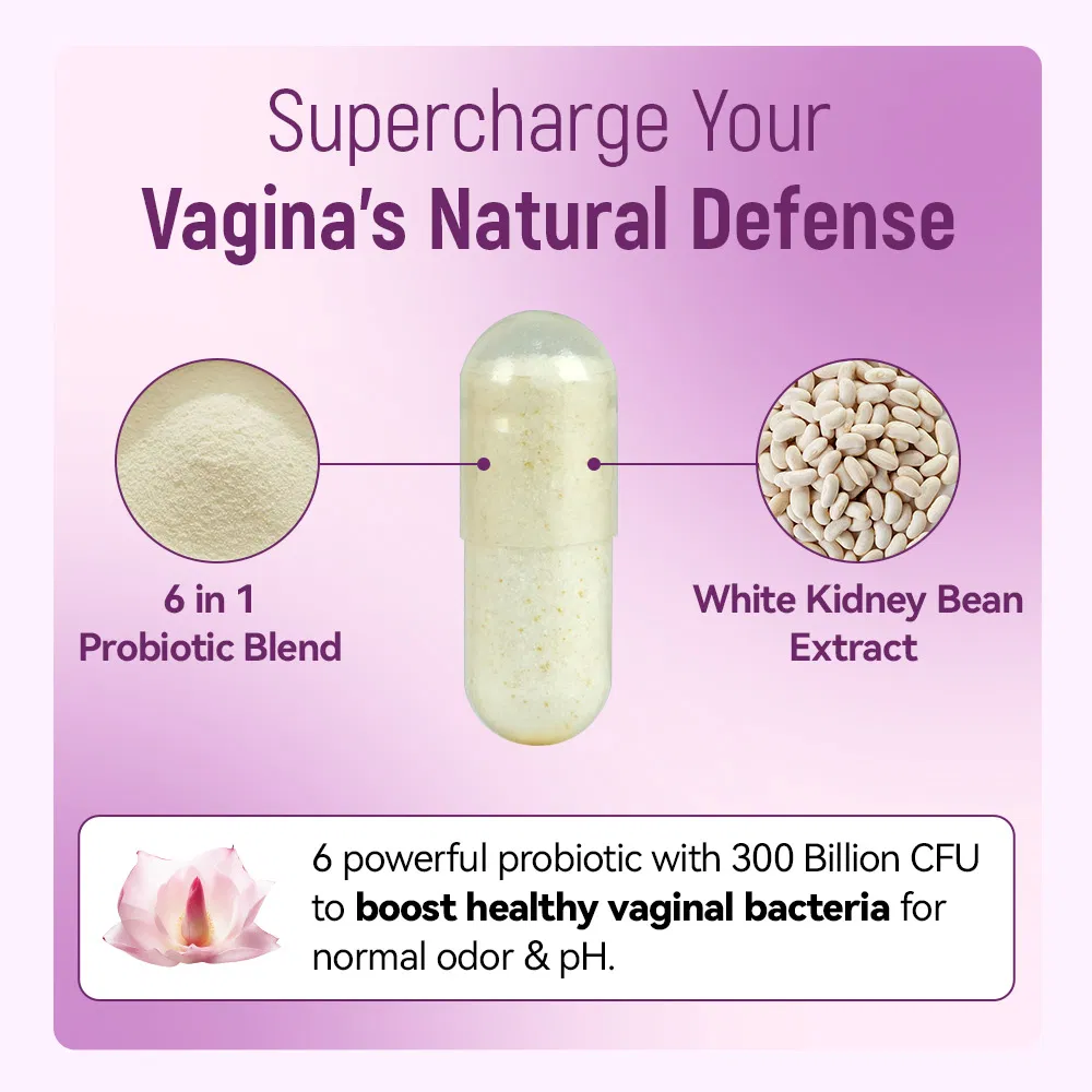 Chinaherbs Probiotic Capsules Supports Vaginal Microbiome Balance Women's Probiotics