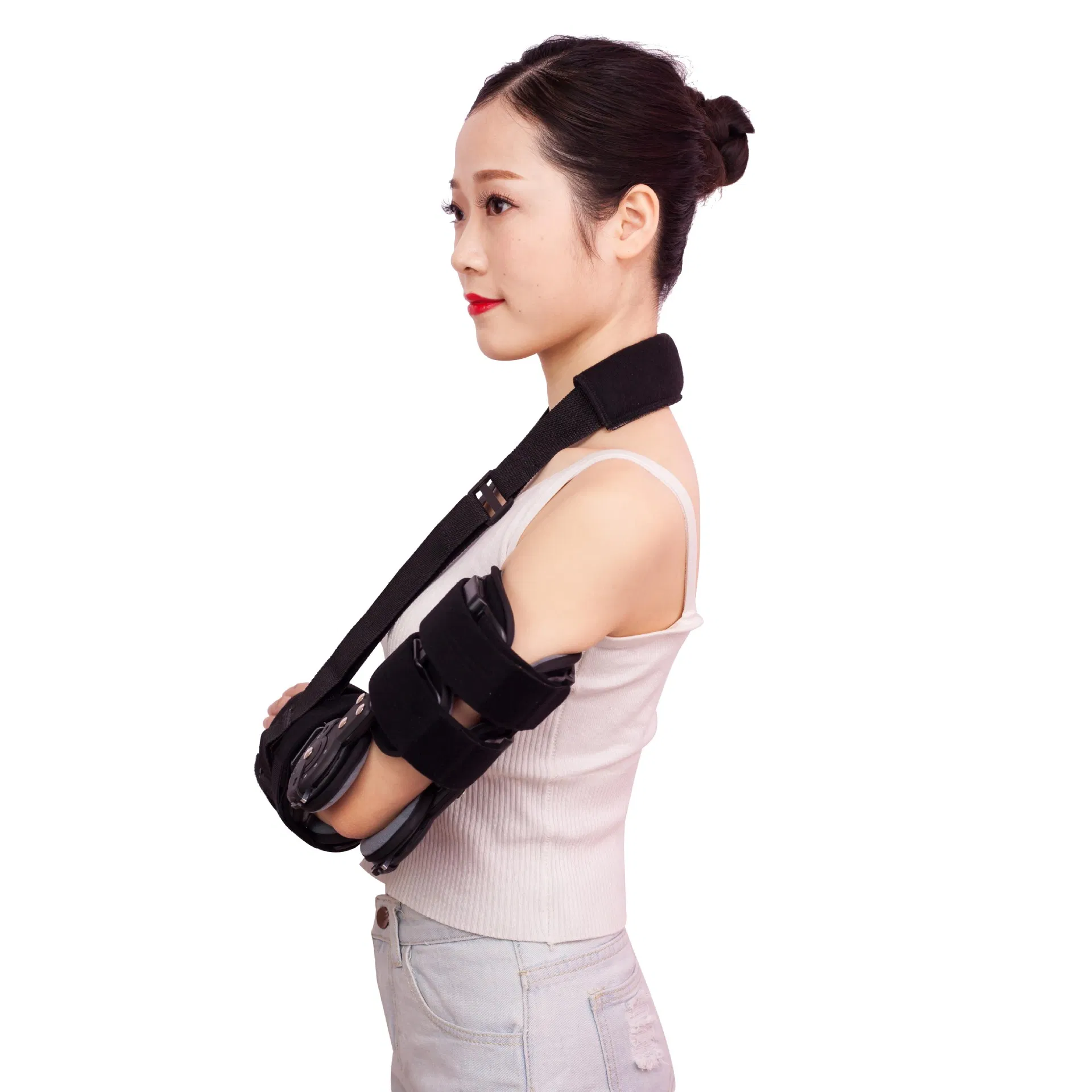 Adjustable Elbow Joint Fixed Brace Corrective Orthosis Activity Limitation Arm Fracture Protector