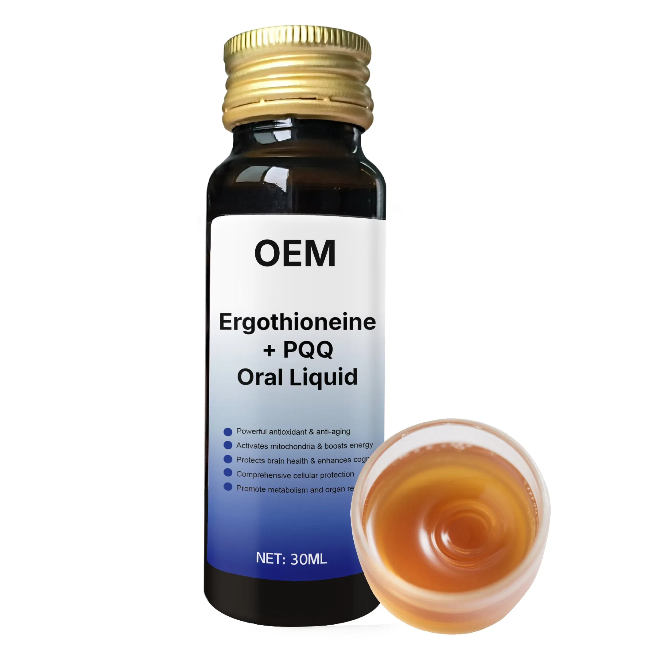 Private Label Immune Boosting Premium Ergothioneine PQQ Oral Liquid