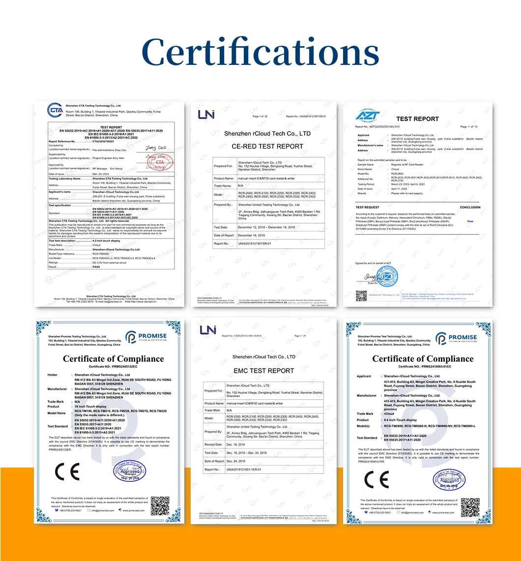 Certifications