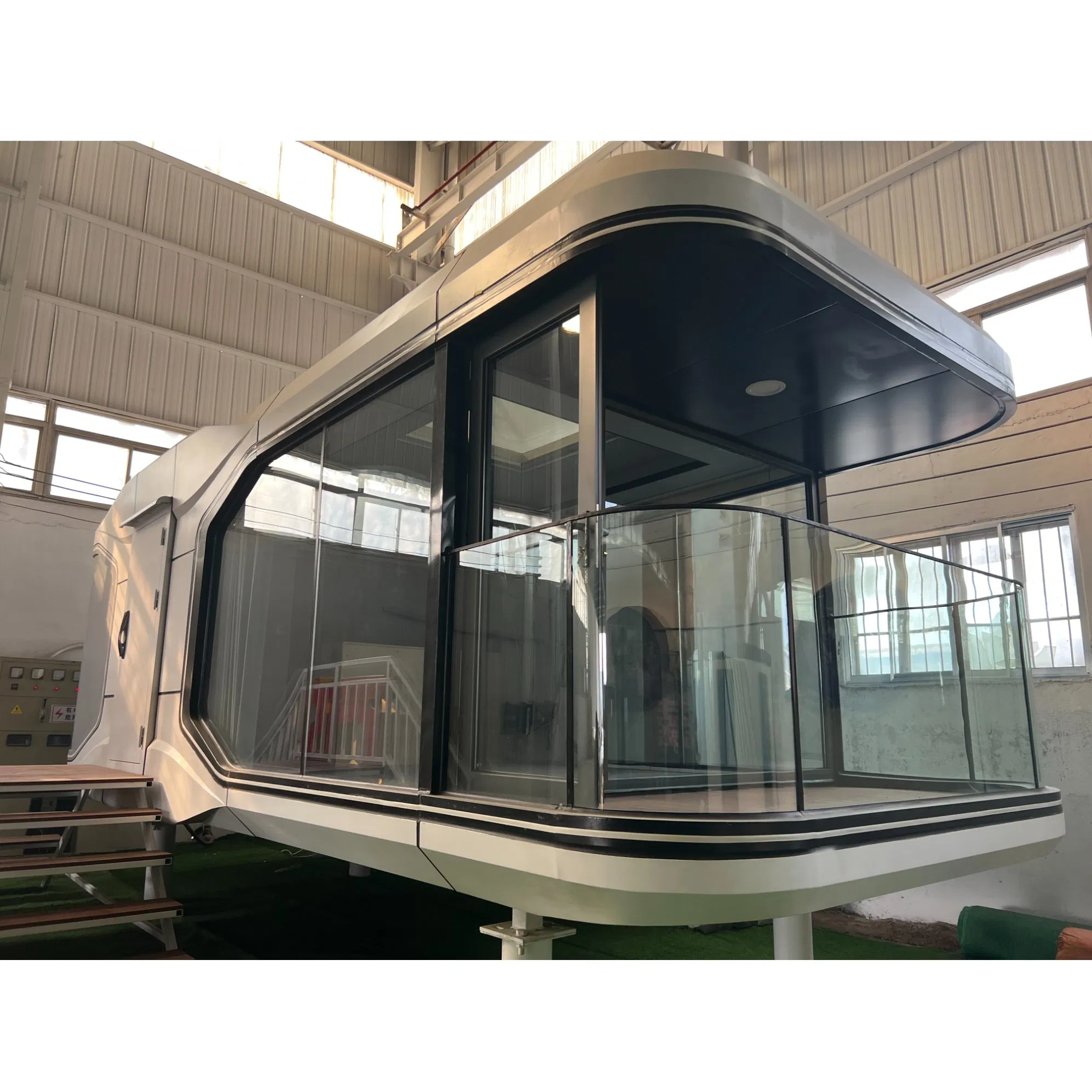 Smart Space Capsule Office Pod with Biometric Security &amp; Voice-Activated Controls