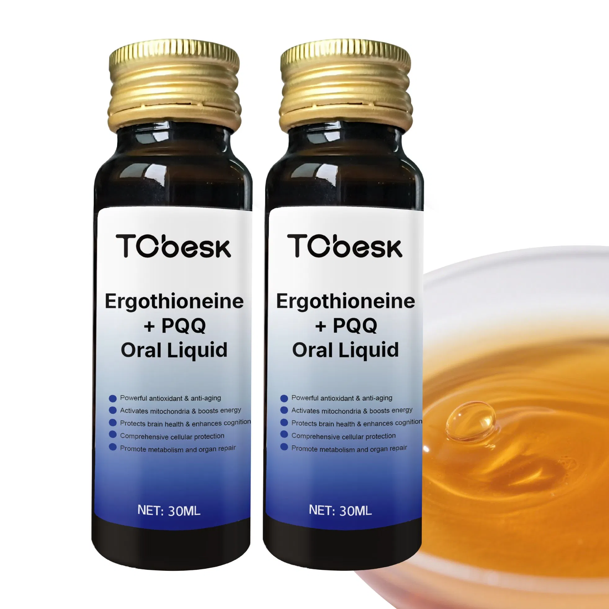 Factory Supply Neuroprotection and Brain Enhancement with Ergothioneine PQQ Oral Liquid